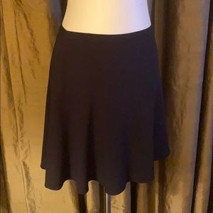 BCBG MaxAzria flare black mini skirt